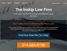 Tablet Screenshot of inskiplaw.com